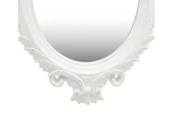Outlet Espejo de pared estilo castillo 56x76 cm Blanco