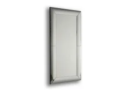 Espejo de pared gristy rectangular de madera negra