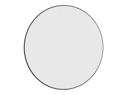 Clearance Espejo de pared Ø 60 cm Redondo Negro