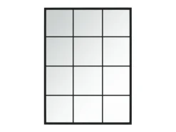 Outlet Espejo de pared de metal 80x60 cm Negro