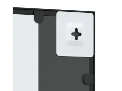 Online Espejo de pared 50x100 cm rectangular hierro Negro
