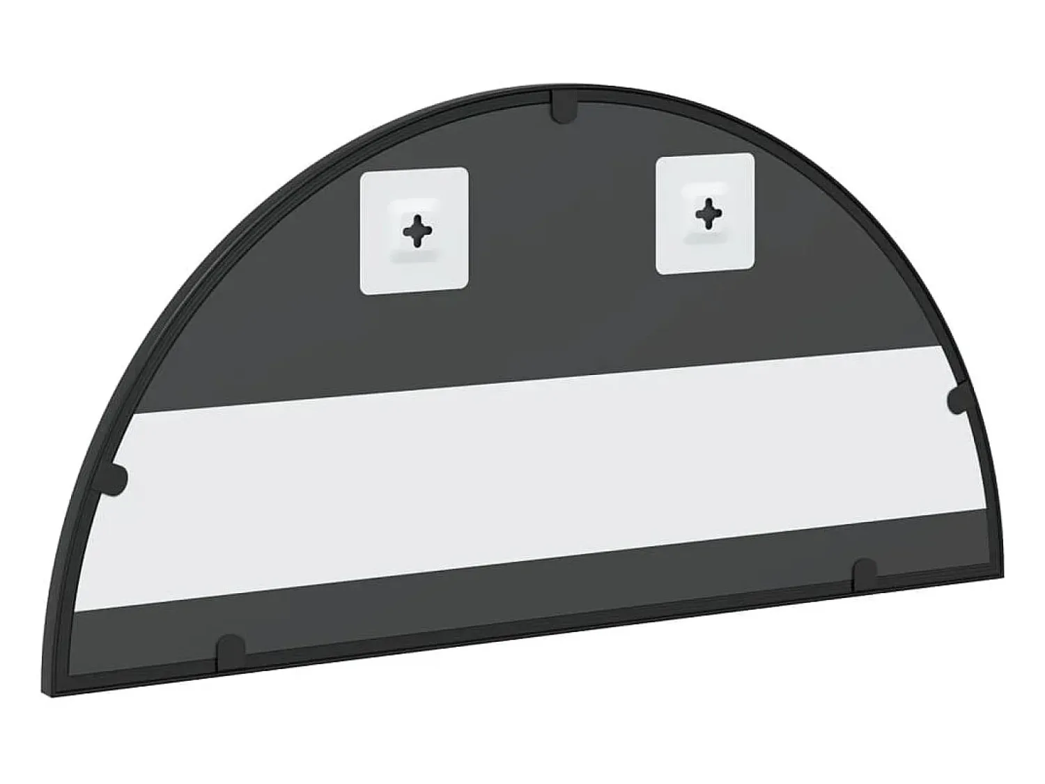 Best Espejo de pared 60x30 cm arco de hierro Negro