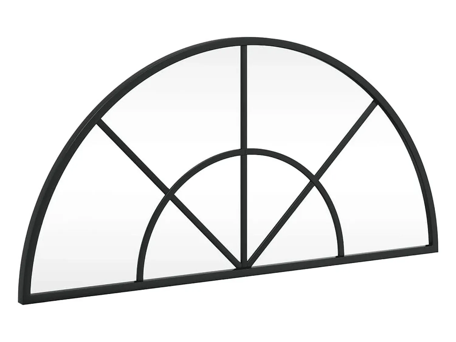 Best Espejo de pared 60x30 cm arco de hierro Negro