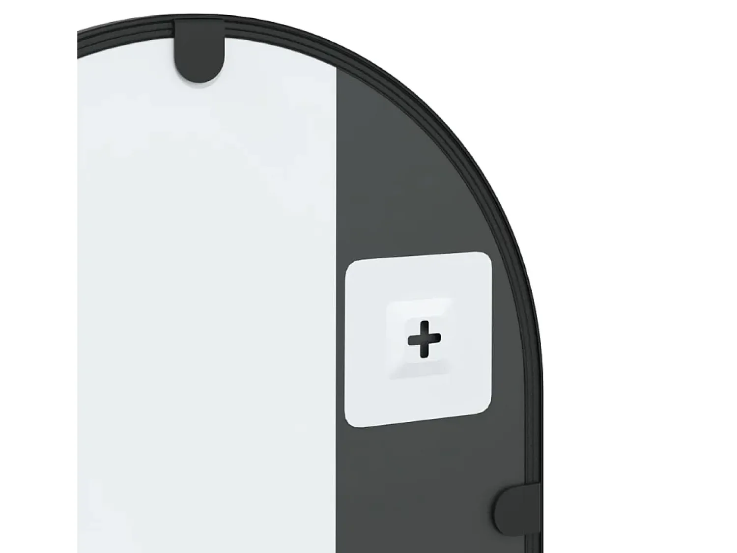 Outlet Espejo de pared 30x60 cm arco de hierro Negro
