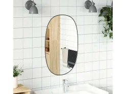 Sale Espejo de pared 80x50 cm Negro
