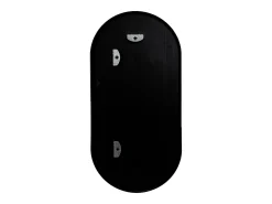 Best Helloshop26 Espejo de pared ovalado 30 x 60 cm mate 03_0007952 Negro