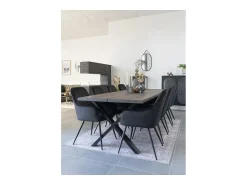 Les Tendances Espejo de pared ovalado TRAPANI de metal – L 35 x H 60 cm Negro