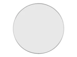 New Espejo de pared Ø 50 cm Redondo Plateado