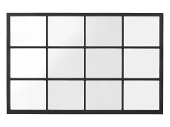 Helloshop26 Espejo^Espejo de pared rectangular 90 x 60 cm mate 03_0007900 Negro