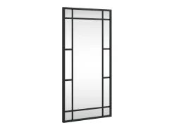 New Espejo de pared rectangular de hierro 30x60 cm ES121152 Negro