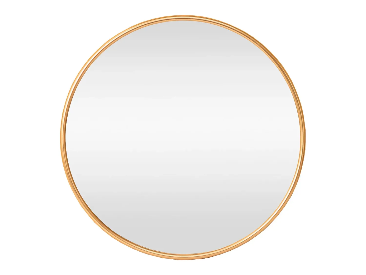 Discount Helloshop26 Espejo de pared redondo 60 cm aluminio dorado 03_0007946 Amarillo