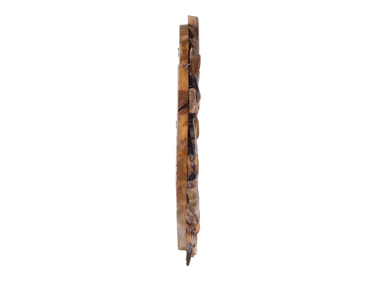 Online Espejo de pared redondo de teca de 40 cm Marru00f3n