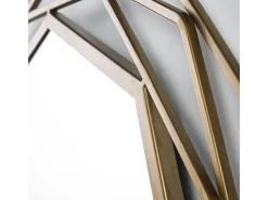 Les Tendances Espejo De Pared|Espejo^Espejo de pared redondo moderno KORZA de metal – Ø 81 cm Dorado