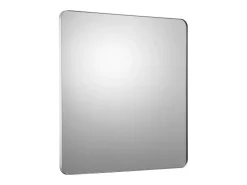Clearance Espejo de Pared SucceBuy, 91,5 x 91,5 cm, Plata, Espejo Resistente a Rayones con Soporte en Forma de Z, con Contornos en Aleación de Aluminio Plateado