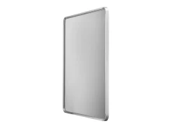 Clearance Espejo de Pared SucceBuy, 91,5 x 91,5 cm, Plata, Espejo Resistente a Rayones con Soporte en Forma de Z, con Contornos en Aleación de Aluminio Plateado