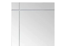 Outlet Espejo de pared 60x50 cm Cristal Plateado
