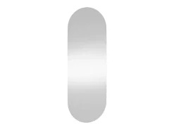 Sale Espejo de pared 15x40 cm Cristal ovalado Plateado