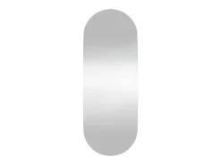 Sale Espejo de pared 15x40 cm Cristal ovalado Plateado