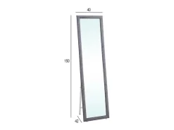 Outlet Basic Espejo de pie Cardiff 146,5x38,5x30,5 cm Negro