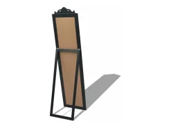 Sale Espejo de pie estilo barroco 160x40 cm ES867574 Negro