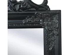 Sale Espejo de pie estilo barroco 160x40 cm ES867574 Negro