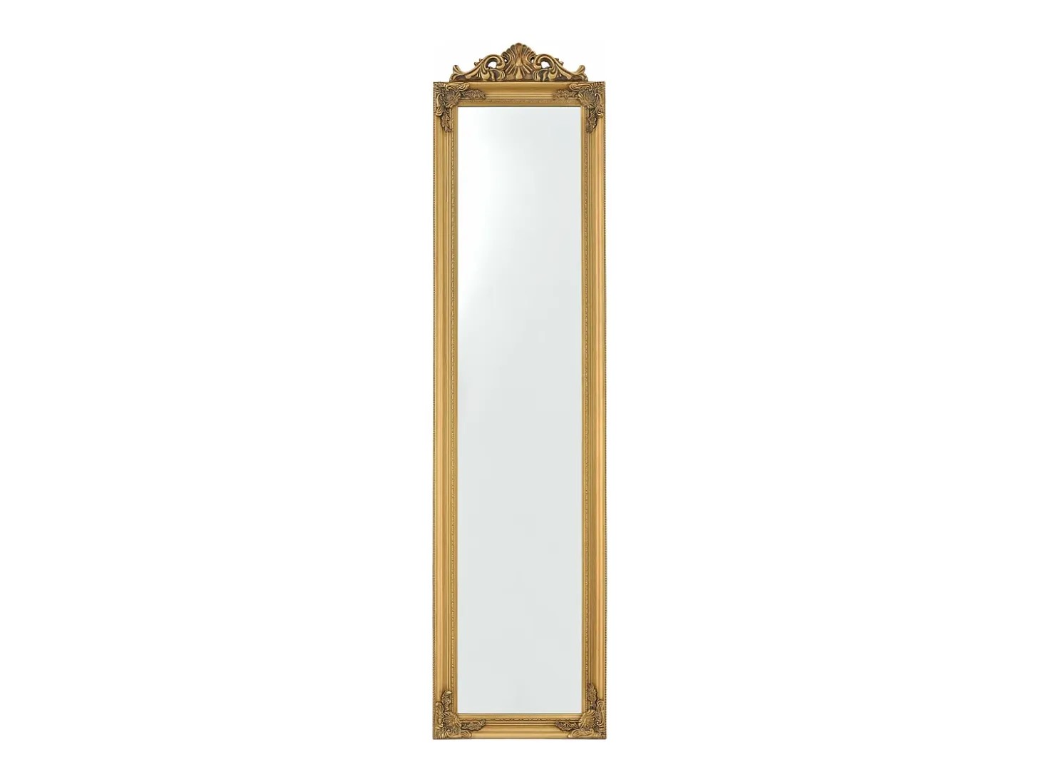 Espejo de pie inclinable 160 x 40 cm dorado 03_0007962