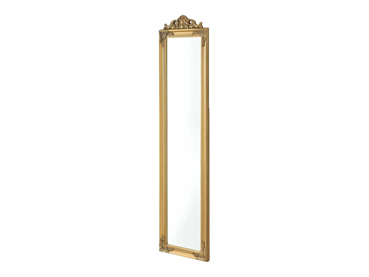 Espejo de pie inclinable 160 x 40 cm dorado 03_0007962