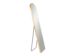 Espejo de suelo de aluminio MADRID – L 40 x H 150 cm-Color ribete verde crudo
