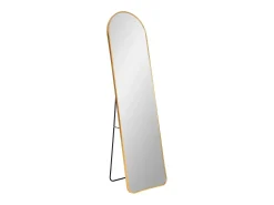 Espejo de suelo de aluminio MADRID – L 40 x H 150 cm-Color ribete verde crudo