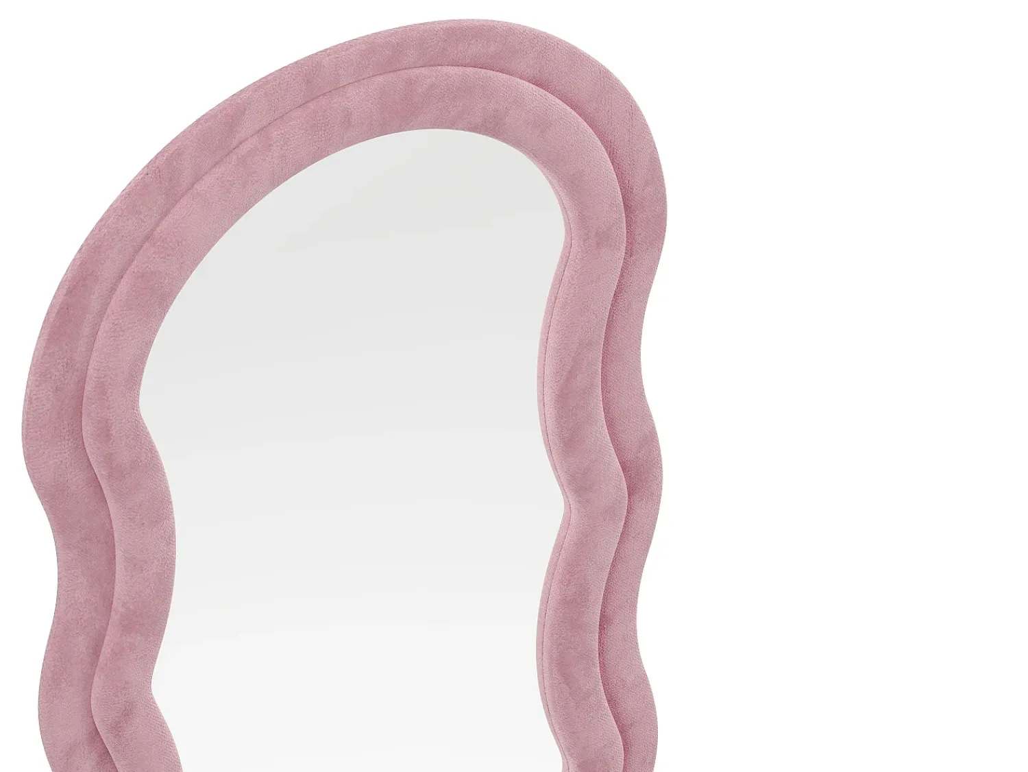 OZAIA Espejo De Pared|Espejo^Espejo de terciopelo - L. 65 x Alt. 170 cm - - AYANI Rosa