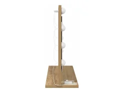 Best Espejo de tocador con espejo Roble artesanal 60 x 45 x 18 cm Marru00f3n