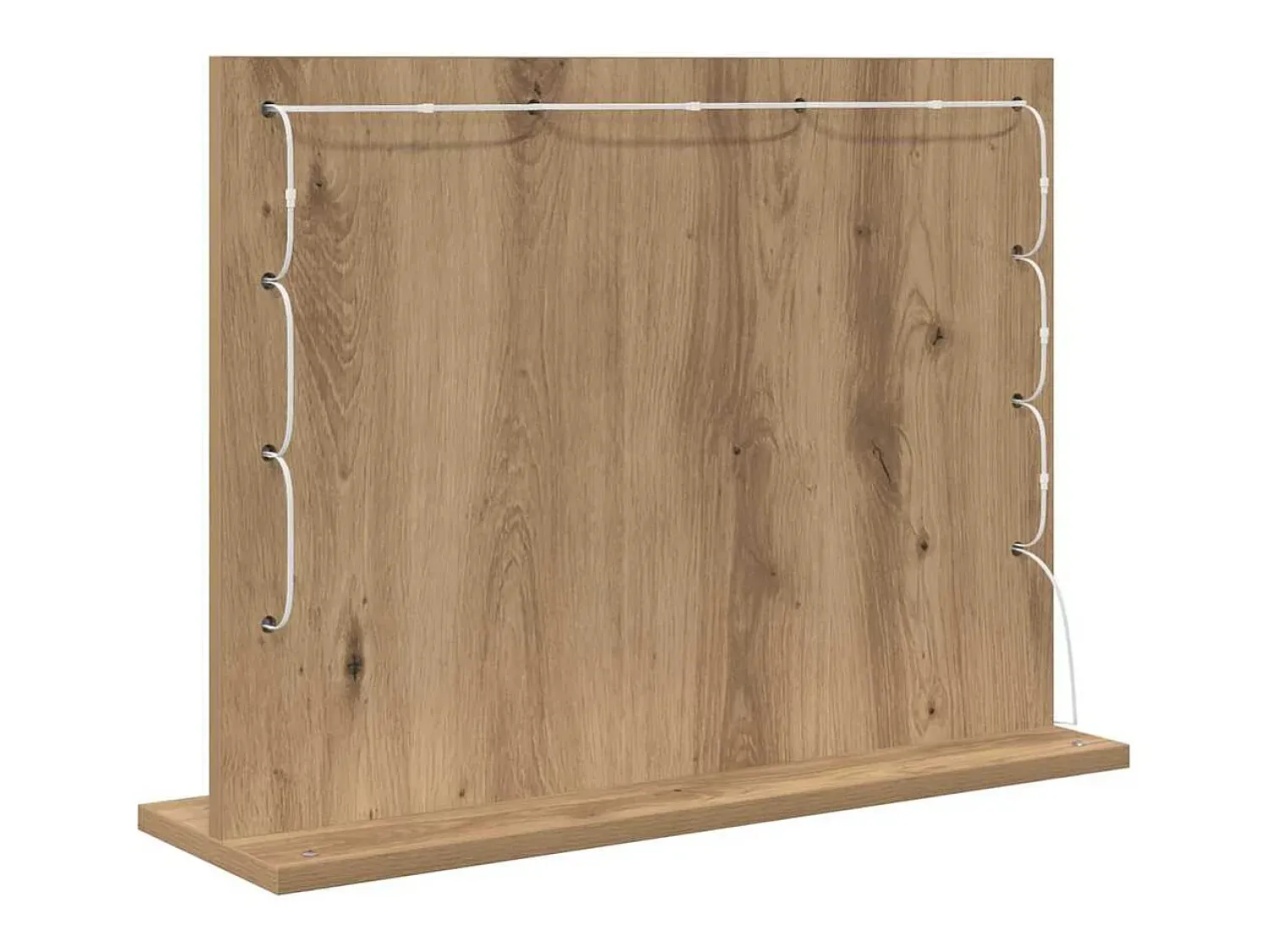 Best Espejo de tocador con espejo Roble artesanal 60 x 45 x 18 cm Marru00f3n