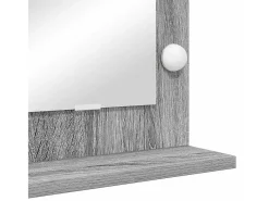 Sale Espejo de tocador con espejo Sonoma Grey 100 x 45 x 18 cm Gris