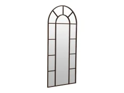 ADEC Espejo De Pared|Espejo^Espejo Dublin diseño ventana con arco 180x80x3,5 cm Negro