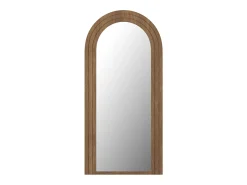 Espejo grande arqueado de madera de hevea - L. 70 x A. 150 cm - Natural - ANSHUN