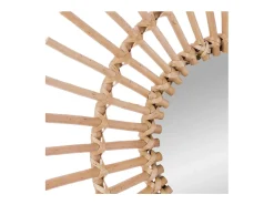New Atmosphera Espejo grande de rattan marrón 58x23,5cm Beige