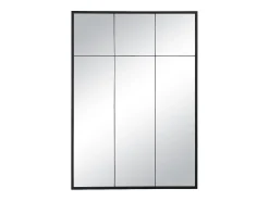 Discount INSIDEART Espejo industrial de hierro - Ancho 105 x Alt. 150 cm - - BELLAGIO Negro