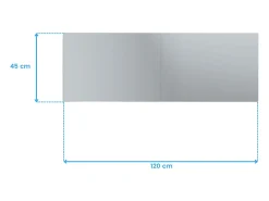 Clearance Espejo Mod. Terpi 45x120 cm Blanco