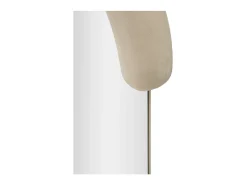 Clearance Espejo moderno de pared o de pie en terciopelo 60x160cm Chantal - Crema Beige