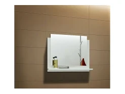 Espejo para baño de la colección OWL/RAVEN/BIRD, color blanco