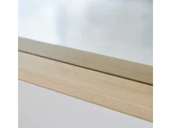 Espejo rectangular de madera de roble maciza