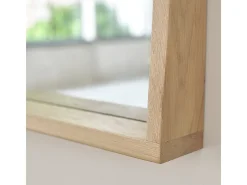 Espejo rectangular de madera de roble maciza