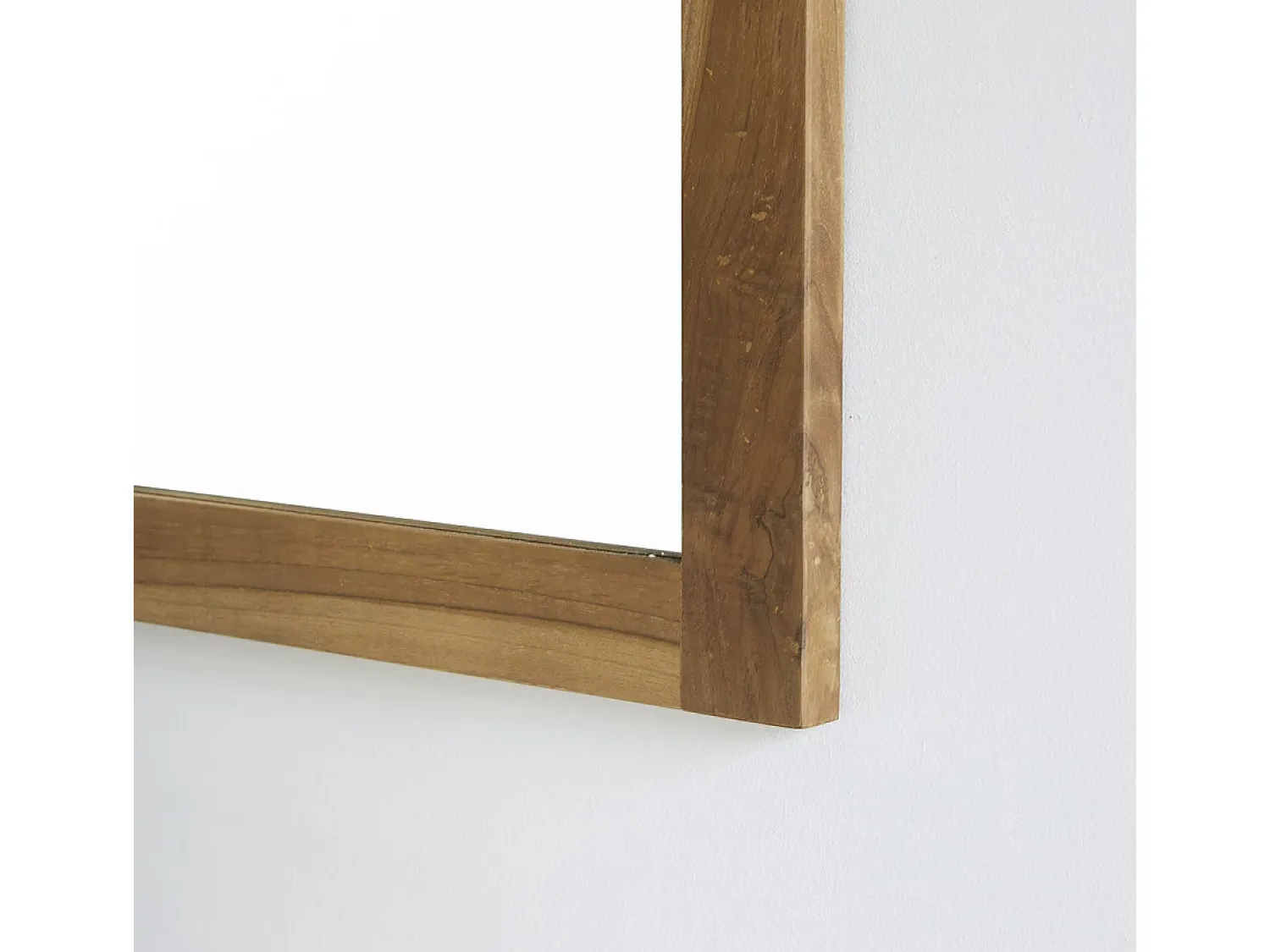 BERAH GETAH Espejo De Pared|Espejo^Espejo rectangular maciza de mindi 145x80 cm Color natural claro