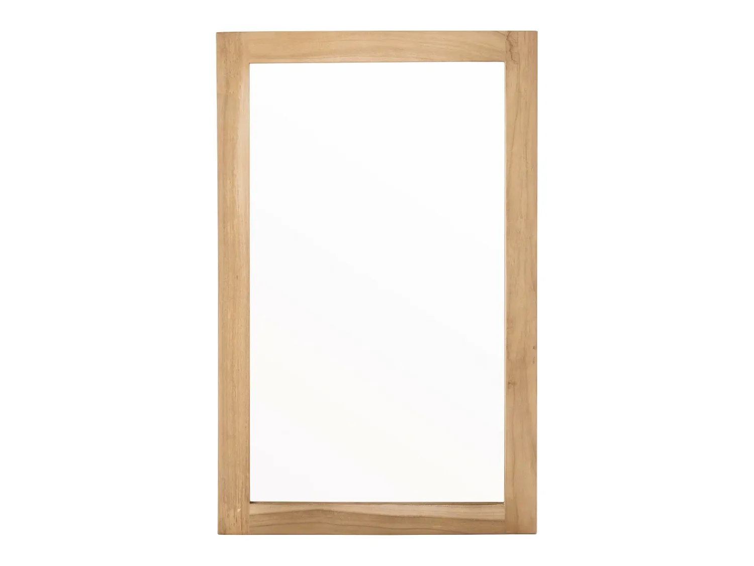 BERAH GETAH Espejo De Pared|Espejo^Espejo rectangular maciza de mindi 50x80 cm Color natural claro