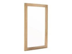 BERAH GETAH Espejo De Pared|Espejo^Espejo rectangular maciza de mindi 50x80 cm Color natural claro