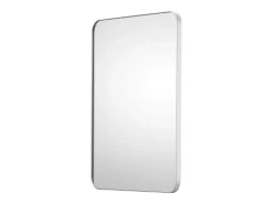Online Espejo Rectangular SucceBuy, Espejo de Parede Cuadrado 55,9 × 76,2 cm con Marco de Aluminio Plateado
