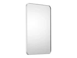 Online Espejo Rectangular SucceBuy, Espejo de Parede Cuadrado 55,9 × 76,2 cm con Marco de Aluminio Plateado