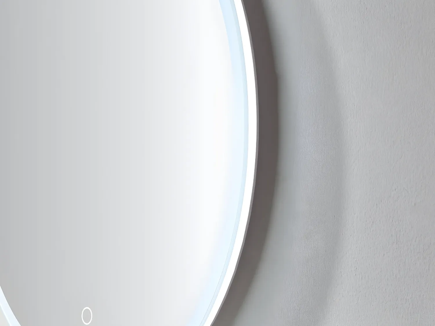 OZAIA Espejo De Pared|Espejo^Espejo redondo de baño con leds luminosos DANIELA - L80 x A80 cm Transparente