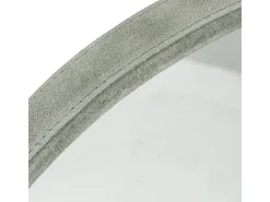 Best Les Tendances Espejo redondo de cuero Patty D 40 cm Verde