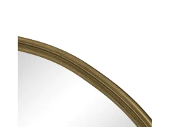 Best Espejo redondo de pared con marco de hierro, metal, bronce (80 x 80 x 2 cm) Cobrizo